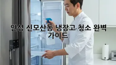 안성 신모산동 냉장고 청소 완벽 가이드